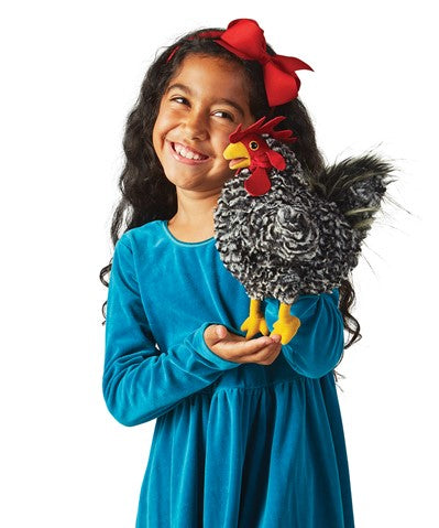 Folkmanis: Barred Rock Rooster Puppet - Ages 3+