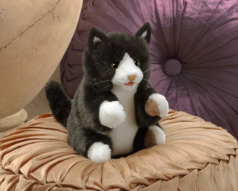 Folkmanis: Tuxedo Kitten Puppet - Ages 3+