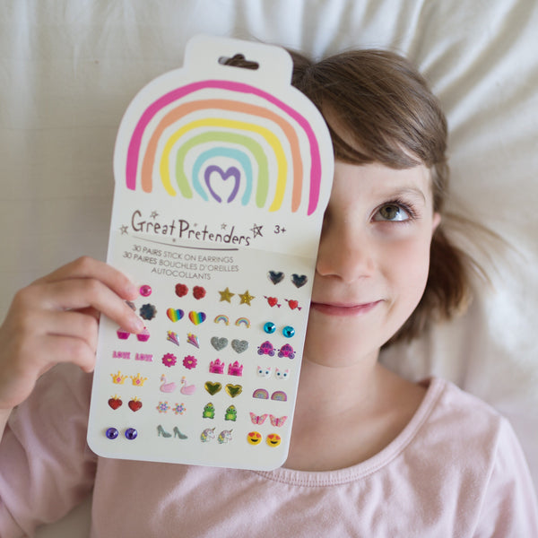 GP: Rainbow Love Sticker Earrings - Ages 3+