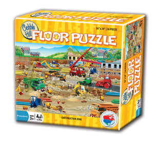 36 Piece Floor Puzzle: Construction Zone - Ages 3+