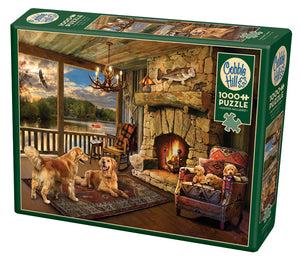 Lakeside Cabin: 1000 Piece Puzzle - Ages 9+