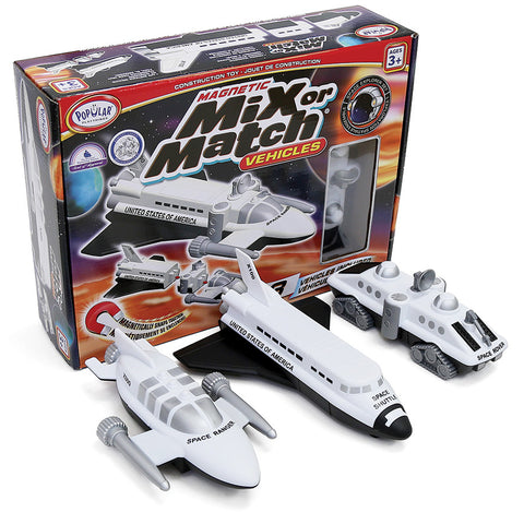 Magnetic Mix or Match  Vehicles: Space - Ages 3+