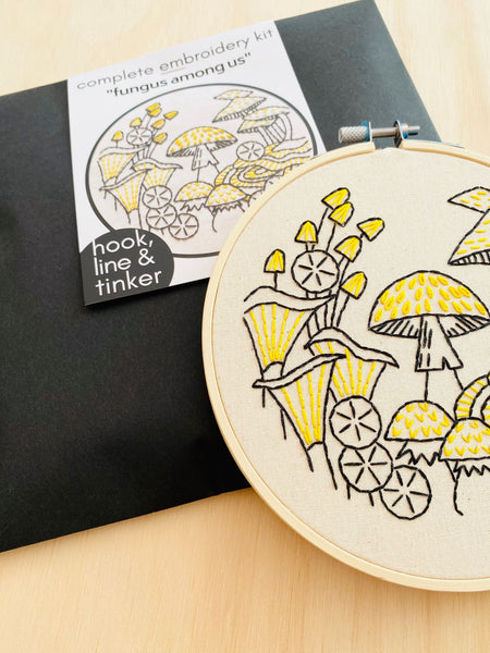 Fungus Among Us: Complete Embroidery Kit - Level 1