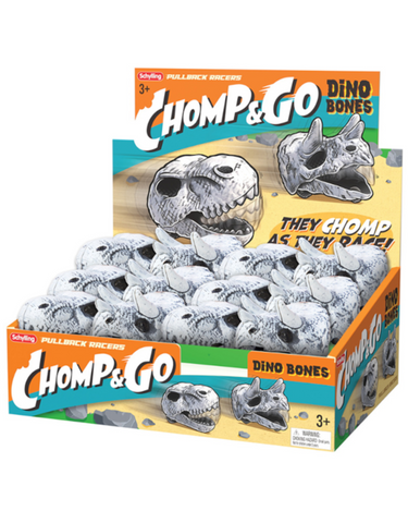 Chomp & Go Dino Bones Pullback Racers - Ages 3+