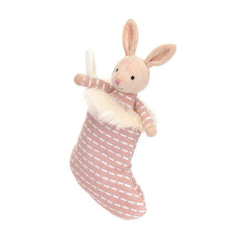 JC: Shimmer Stocking Bunny - Ages 12mths+