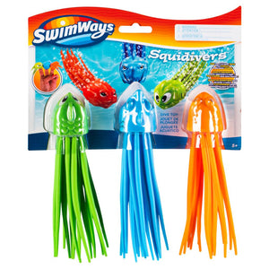 SquiDivers Pool Diving Toy: 3 Pack - Ages 5+