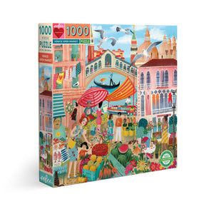 1000 Piece Puzzle: Venice Open Market - Ages 12+