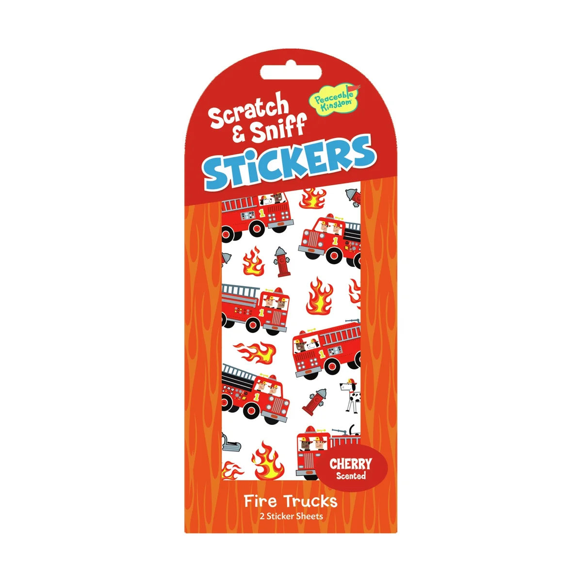 Stickers: Scratch & Sniff Fire Trucks - Ages 3+