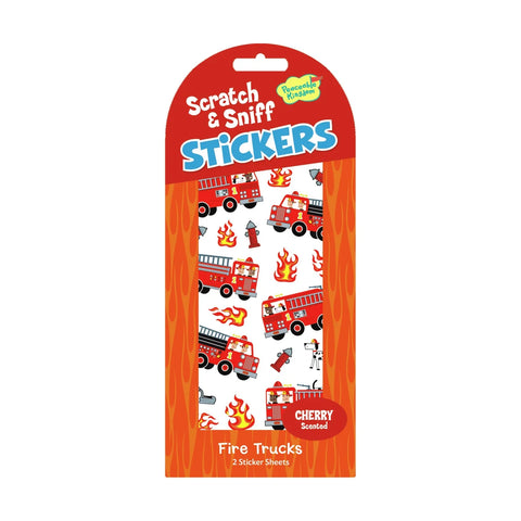 Stickers: Fire Trucks (Cherry Scented!) - Ages 3+