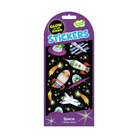 Stickers: Glow in the Dark Space - Ages 3+