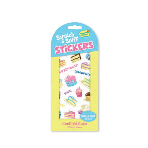 Scratch & Sniff Stickers: Confetti Cake (Vanilla Scented!) - Ages 3+