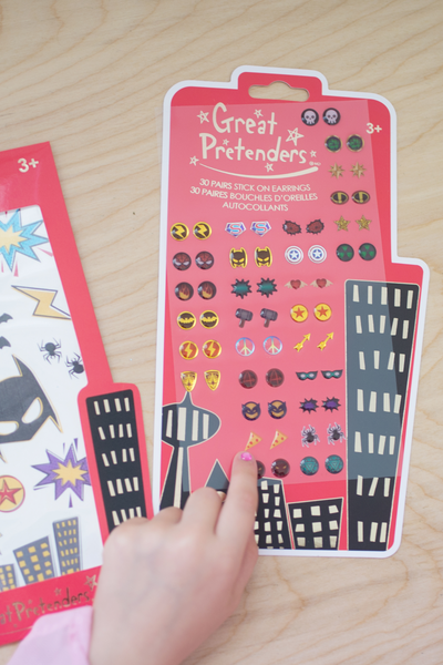 GP: Superhero Sticker Earrings - Ages 3+