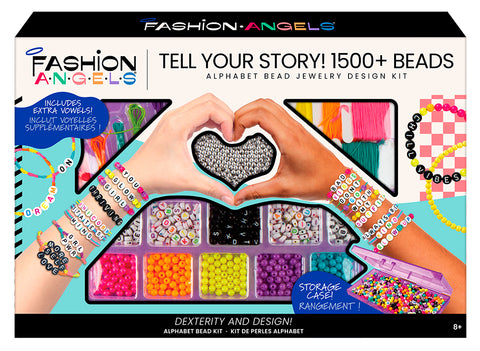 F. Angels: Tell your Story  -  Alphabet Bead Jewelry Design Kit - Ages 8+