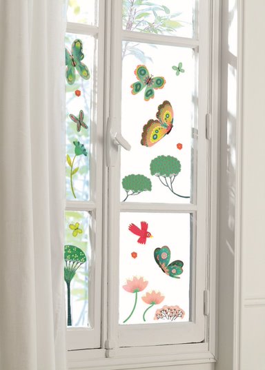 Window Stickers / Butterflies in the Garden