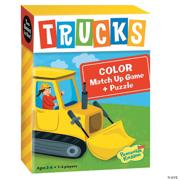 Trucks: Colour Match Up Game + Puzzle