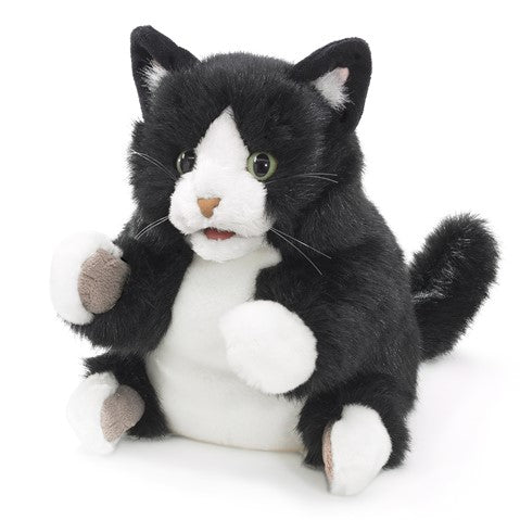 Folkmanis: Tuxedo Kitten Puppet - Ages 3+