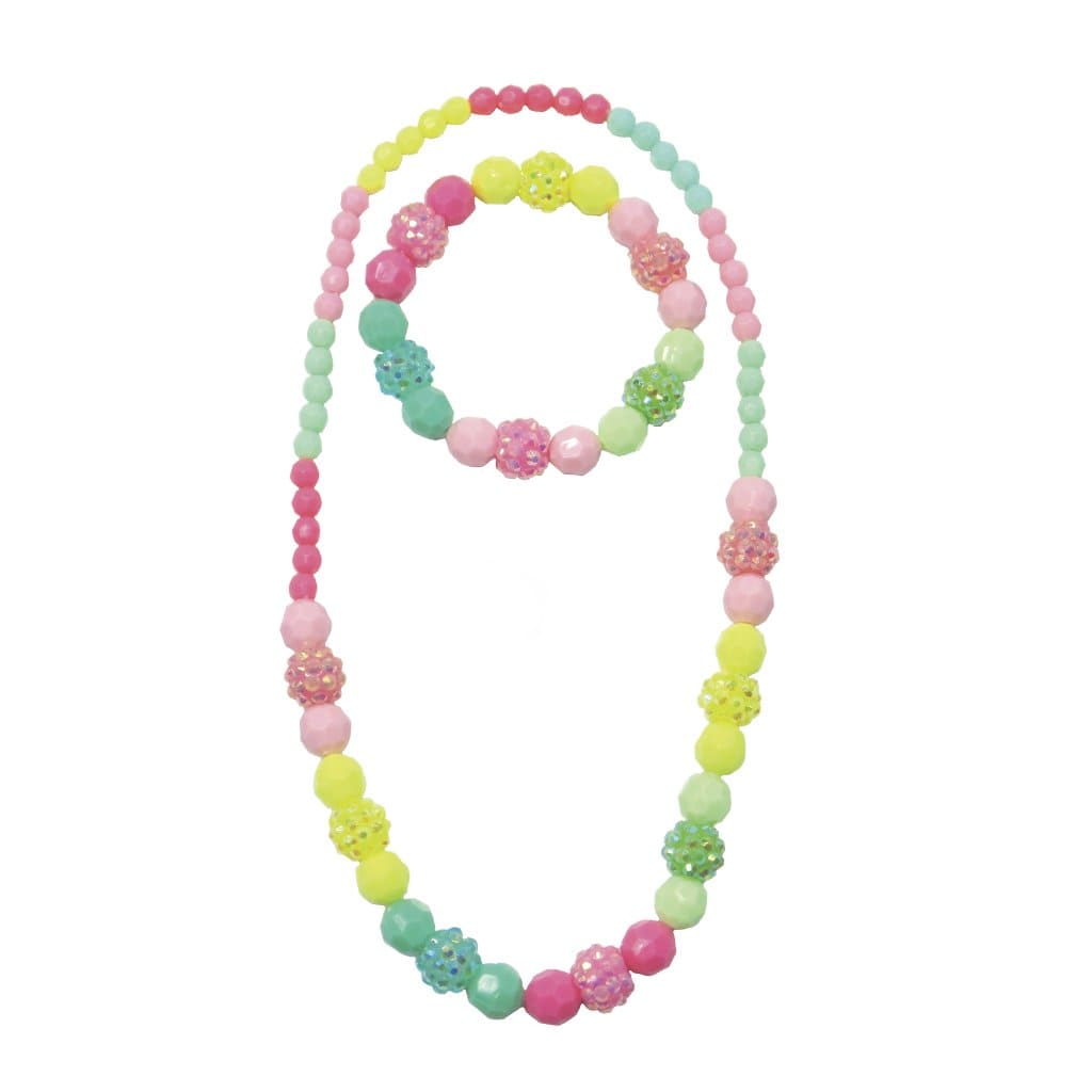 Vividly Vibrant Necklace & Bracelet Set - Ages 3+