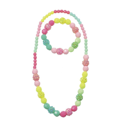 Vividly Vibrant Necklace & Bracelet Set - Ages 3+