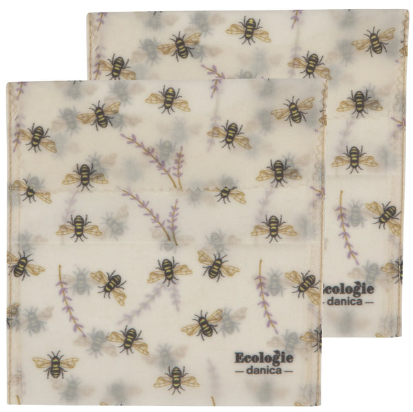 Beeswax Sandwich Bag - 2 Pack: Bees