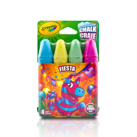 Sidewalk Chalk: Washable, 4 Count - Multiple Styles Available - Ages 4+