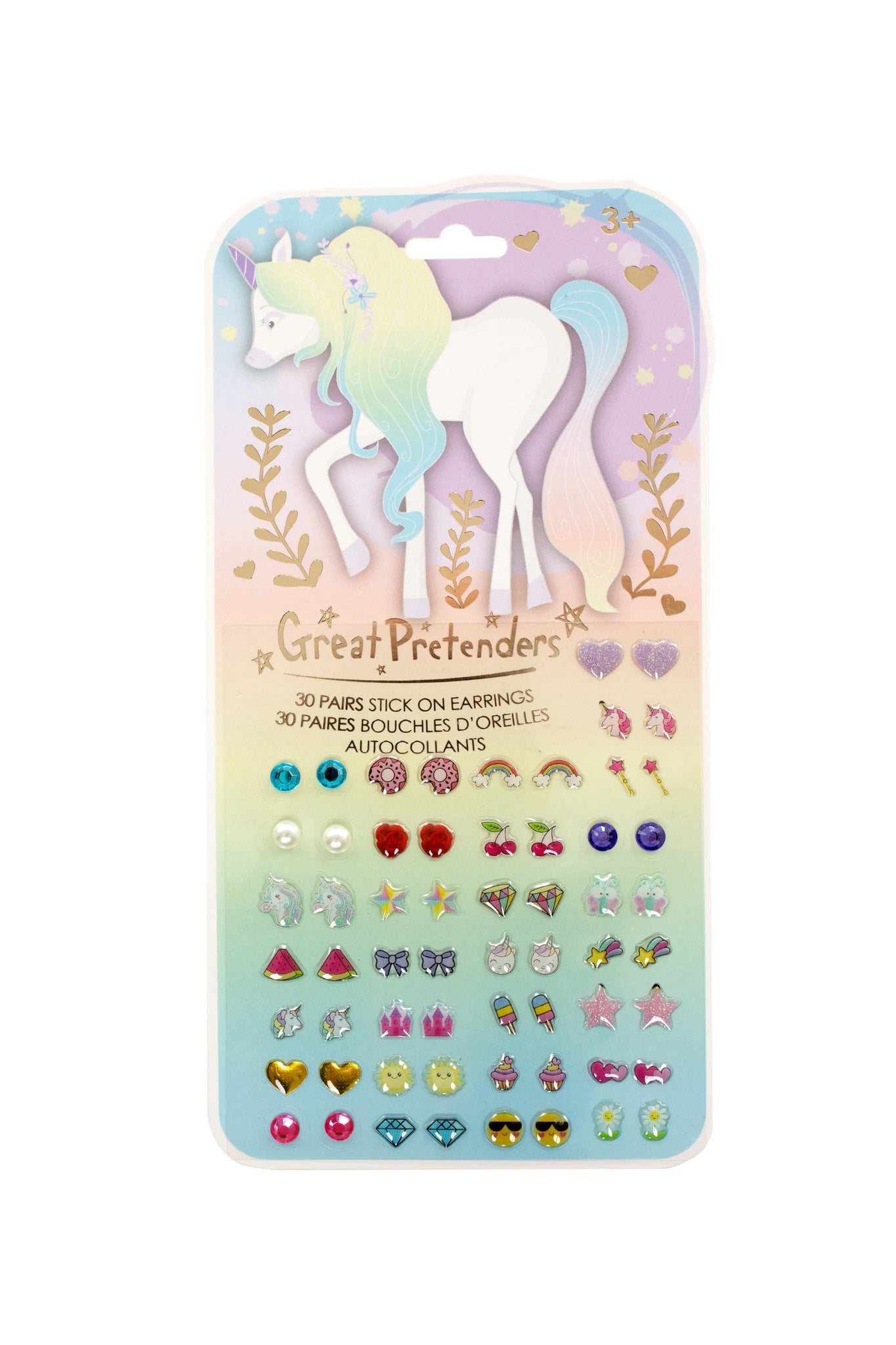 GP: Stick-on Earrings Whimsical Unicorn - Ages 3+