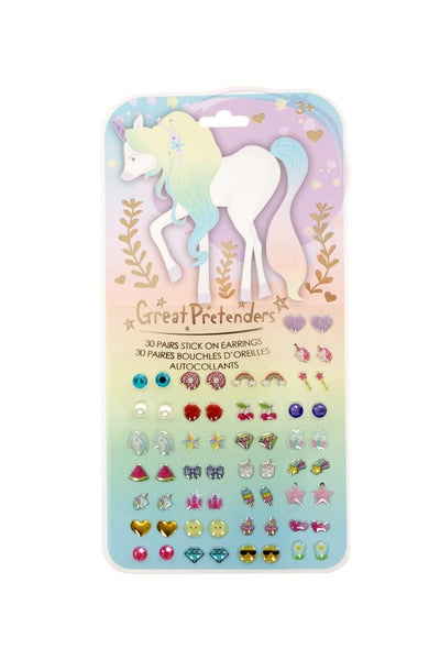 GP: Stick-on Earrings Whimsical Unicorn - Ages 3+