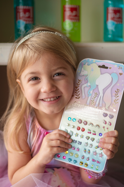 GP: Stick-on Earrings Whimsical Unicorn - Ages 3+
