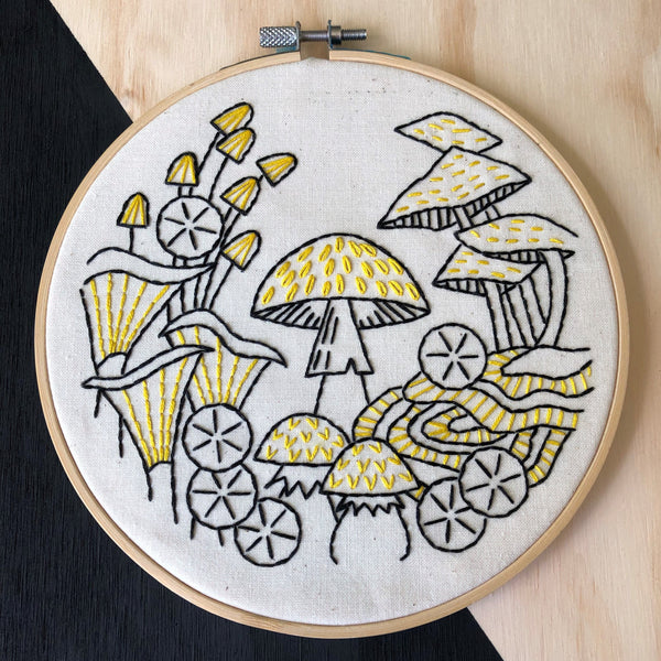 Fungus Among Us: Complete Embroidery Kit - Level 1