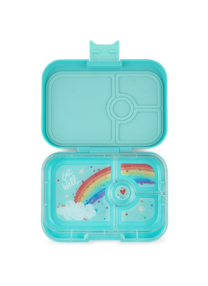 Snack Size Small Bento Lunch Box Misty Aqua (Rainbow)