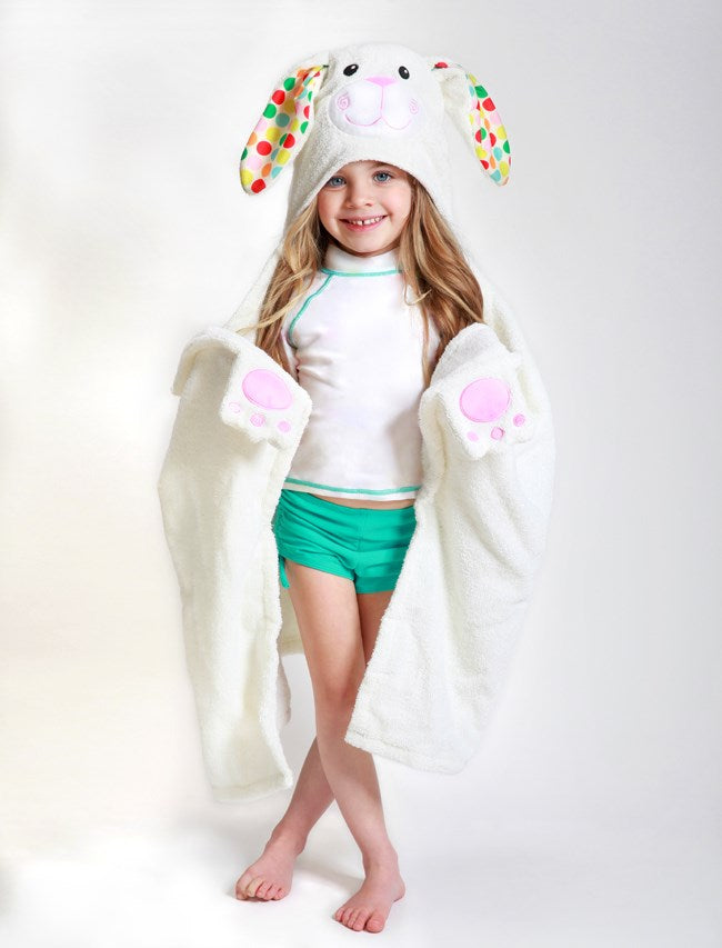 Toddler Hooded Towel: Bella Bunny - Ages 2+